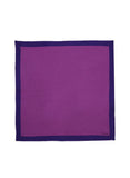 Chokore Purple color silk tie & Magenta & PurpleSilk  Pocket Square set