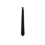 Chokore Black color Plain Silk Tie & Double-sided Black & White color Silk Pocket Circle set