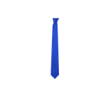 Chokore Blue color Plain Silk Tie & Cobalt Blue and White pure silk pocket square set
