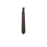 Chokore Multi-colour Elephants Silk Tie - Wildlife range & Printed Pure Silk Pocket Square set