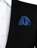 Chokore Peacock Blue Pocket Square - the Solids line