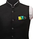 Chokore Sea Green & Lemon Green Pure Silk Pocket Square