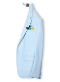 Chokore Sea Green & Lemon Green Pure Silk Pocket Square