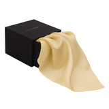 Chokore Cream / Off White Colour Pure Silk Pocket Square, from the Solids Line