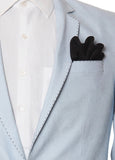 Chokore Black Colour Pure Silk Pocket Square, from the Solids Line