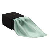Chokore Glacier Blue Pure Silk Pocket Square, from the Solids Line