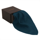 Chokore Midnight Blue Pure Silk Pocket Square, from the Solids Line