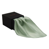 Chokore Lichen Green Pure Silk Pocket Square, from the Solids Line