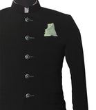 Chokore Lichen Green Pure Silk Pocket Square, from the Solids Line