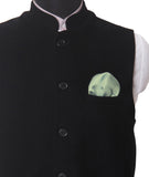 Chokore Lichen Green Pure Silk Pocket Square, from the Solids Line