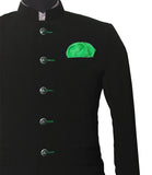 Chokore Vibrant Green Silk Pocket Square, from the Solids Line
