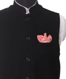 Chokore Flamingo Pink Colour Pure Silk Pocket Square, from the Solids Line