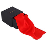 Chokore Red Pocket Square - the Solids line