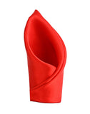 Chokore Red Pocket Square - the Solids line