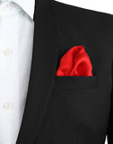 Chokore Red Pocket Square - the Solids line