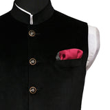 Chokore 2-in-1 Dark Grey & Wine Pink Silk Pocket Square from the Solids Line