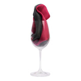 Chokore 2-in-1 Dark Grey & Wine Pink Silk Pocket Square from the Solids Line