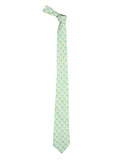 Chokore Sea Green & White Silk Tie - Indian at Heart line