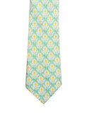 Chokore Sea Green & White Silk Tie - Indian at Heart line