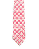 Chokore Pink & White Silk Tie - Indian at Heart line