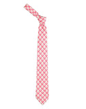 Chokore Pink & White Silk Tie - Indian at Heart line
