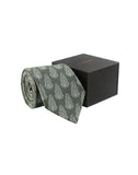 Chokore Grey & White Silk Tie - Indian at Heart line