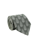 Chokore Grey & White Silk Tie - Indian at Heart line
