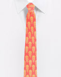 Chokore Red & Orange Silk Tie - Indian at Heart line