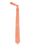 Chokore Red & Orange Silk Tie - Indian at Heart line