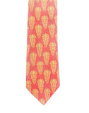 Chokore Red & Orange Silk Tie - Indian at Heart line