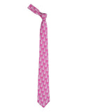 Chokore Fuschia & White Silk Tie - Indian at Heart line