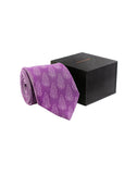 Chokore Purple & Grey Silk Tie - Indian at Heart line