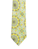Chokore Sea Green & Lemon Silk Tie - Indian at Heart line