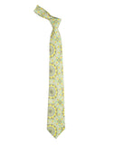 Chokore Sea Green & Lemon Silk Tie - Indian at Heart line