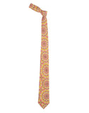 Chokore Fuschia & Orange Silk Tie - Indian at Heart line