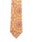 Chokore Fuschia & Orange Silk Tie - Indian at Heart line
