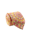 Chokore Fuschia & Orange Silk Tie - Indian at Heart line