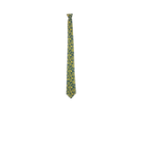 Chokore Blue & Lemon Green Silk Tie - Indian at Heart line