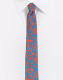 Chokore Red & Blue Silk Tie - Indian at Heart line