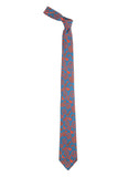 Chokore Red & Blue Silk Tie - Indian at Heart line