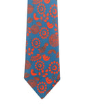 Chokore Red & Blue Silk Tie - Indian at Heart line