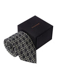 Chokore Black and White Silk Tie - Indian At Heart range