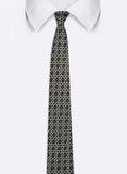 Chokore Black and White Silk Tie - Indian At Heart range