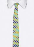 Chokore Light Green & Yellow Silk Tie - Indian At Heart range