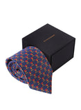 Chokore Blue & Red Floral Silk Tie  - Indian At Heart range