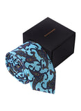 Chokore Light & Dark Blue Silk Tie - Indian At Heart range
