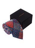 Chokore Blue & Red Silk Tie  - Indian At Heart range
