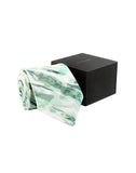 Chokore Shades of Green Silk Tie - Marble line