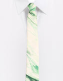 Chokore Shades of Green Silk Tie - Marble line