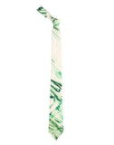 Chokore Shades of Green Silk Tie - Marble line